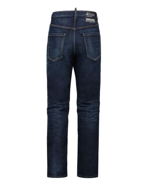 DSquared² Blue 642 5-pocket Straight-leg Jeans for men