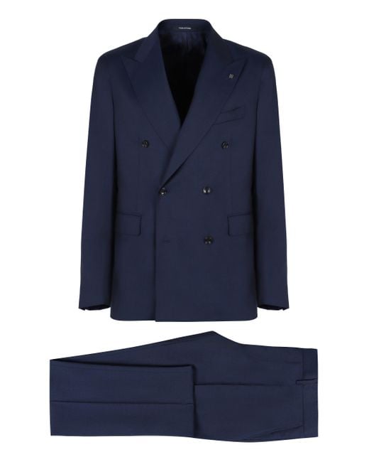 Tagliatore Blue Two-piece Wool Suit for men