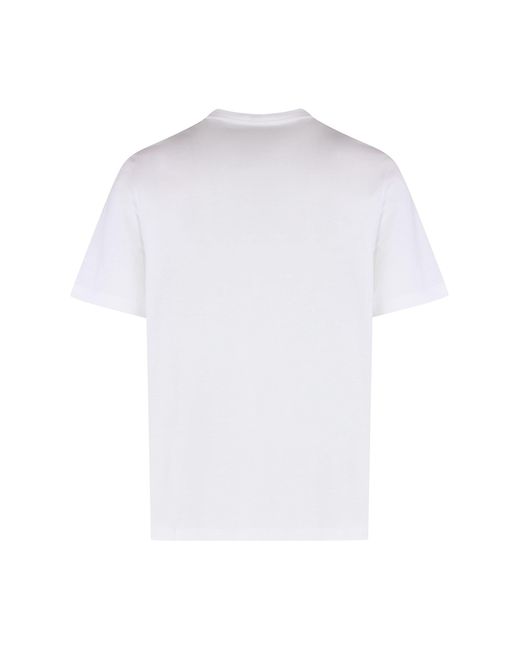 Versace White Cotton Crew-Neck T-Shirt for men