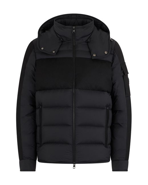 Moncler Black Short Barbustel Jacket With Hood for men