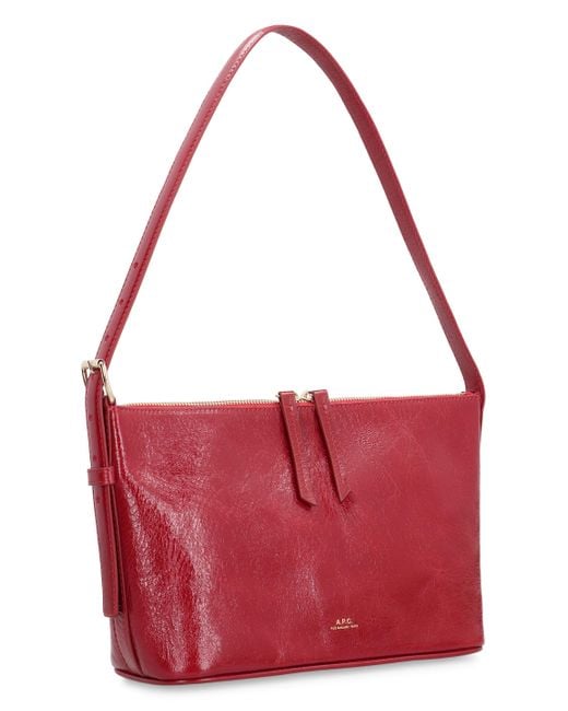 A.P.C. Red Shoulder Bag Vera