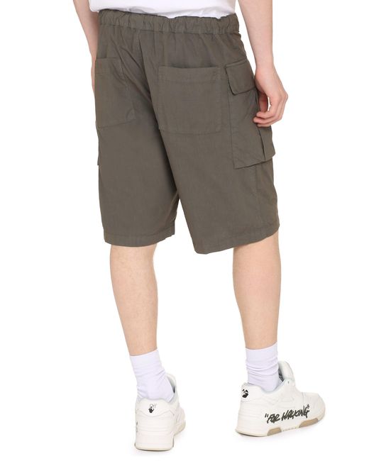 Aspesi Gray Solid Shorts for men