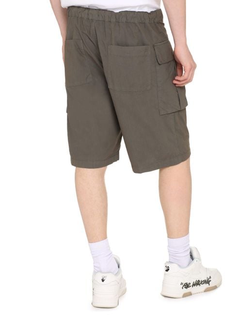 Aspesi Gray Solid Shorts for men