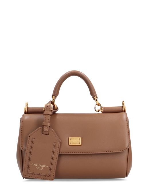 Dolce & Gabbana Brown Handbag My Sicily