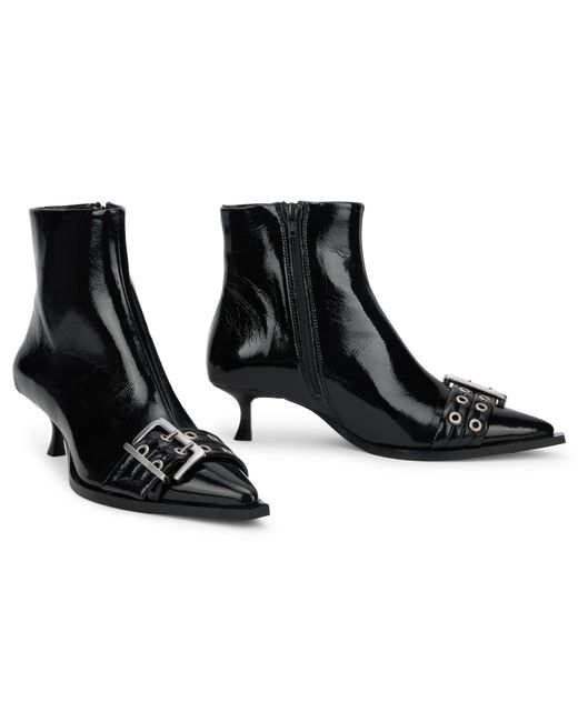 Ganni Black Ankle Boot With Heel