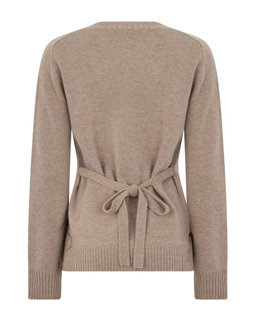 P.A.R.O.S.H. Brown Sweater With Frayed Details