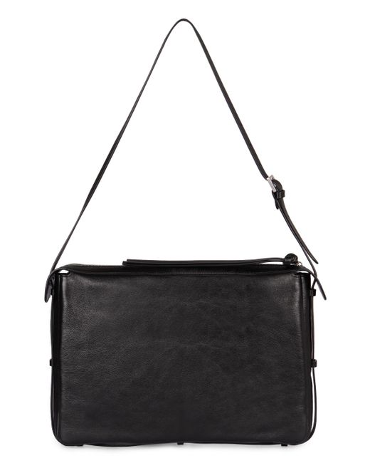 Fendi Black Simply Large Leather Shoulder Bag