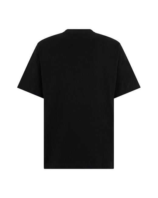 Versace Black T-Shirt With Print for men