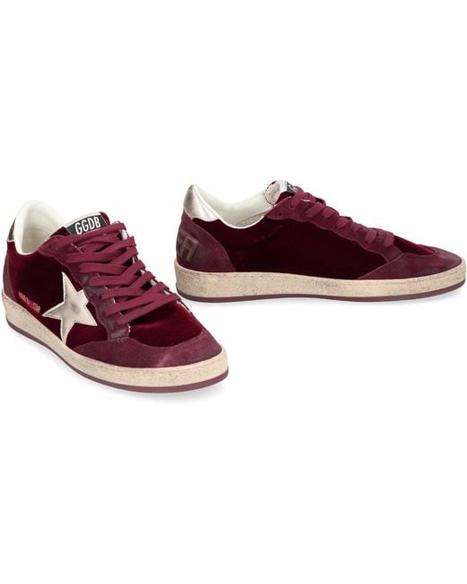 Golden Goose Deluxe Brand Purple Ball Star Low-Top Sneakers