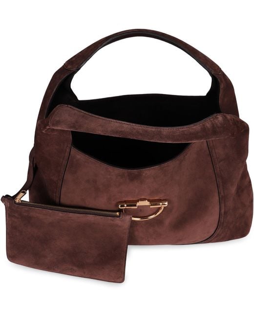 Gucci Brown Softbit Shoulder Bag Size Maxi