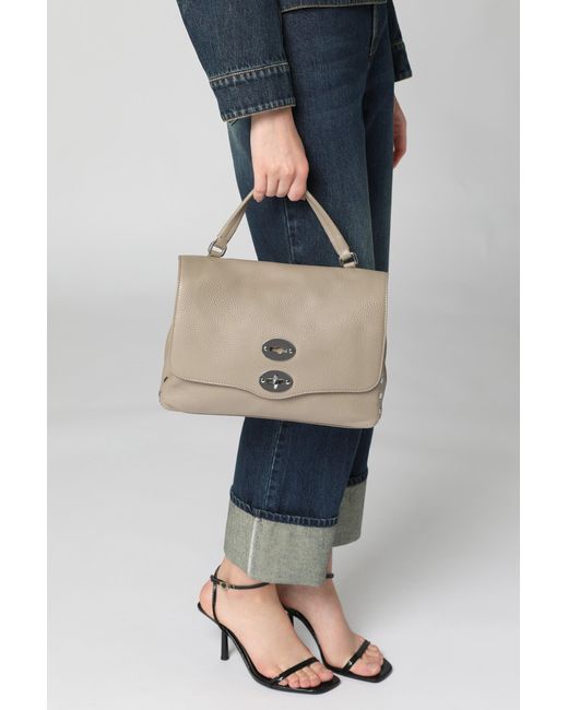 Zanellato Brown Postina S Leather Handbag