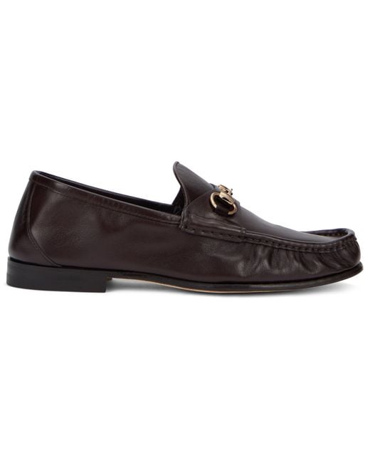 Gucci Brown Leather Moccasins for men