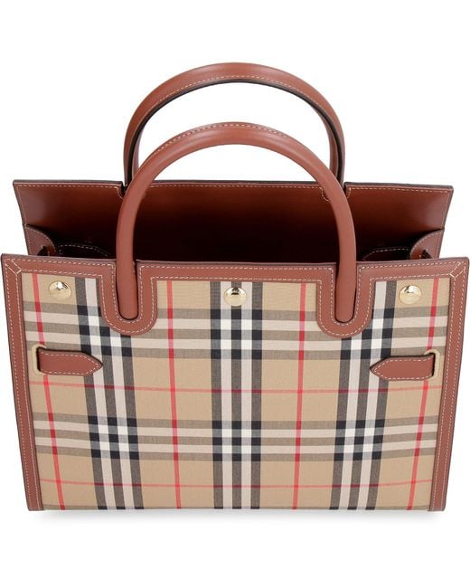 Burberry vintage check tote best sale