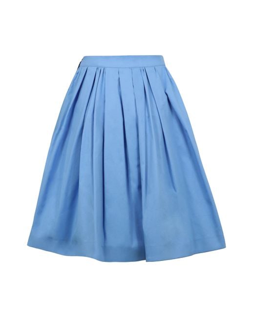 MSGM Blue Full Skirt