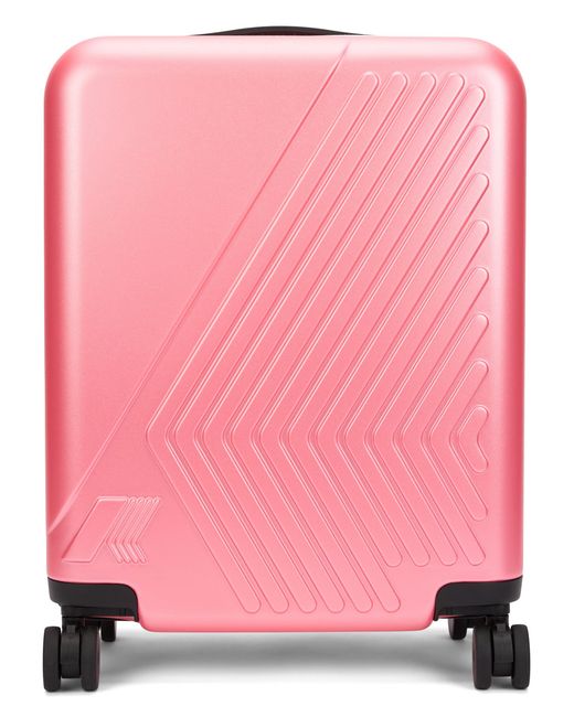 K-Way Pink Rigid Trolley Eudoxie for men