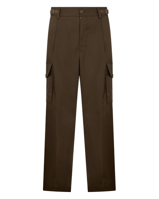 Moncler Brown Long Cargo Pants for men
