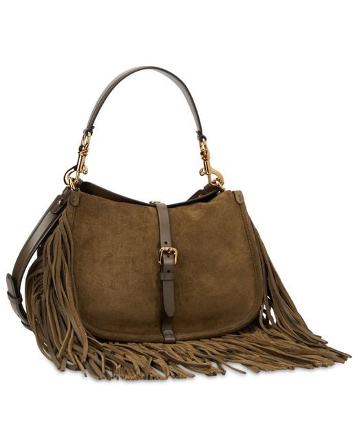 Etro Brown Fringe Shoulder Bag