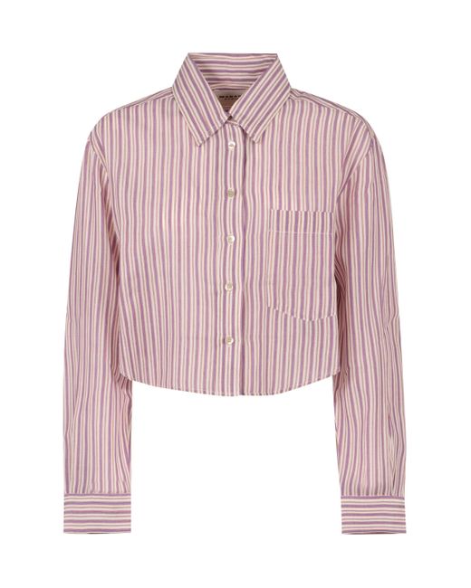 Isabel Marant Pink Striped Cotton Shirt