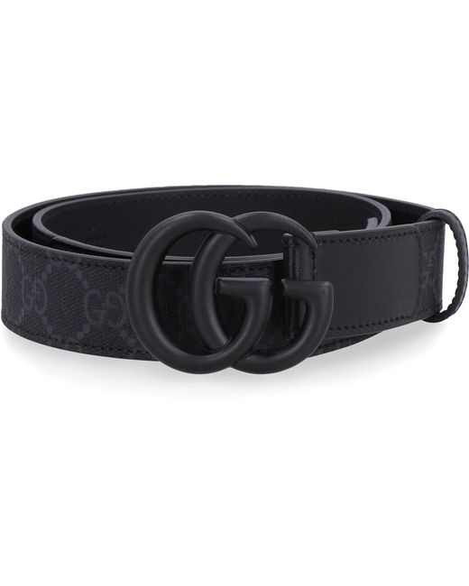 Cintura in tessuto GG supreme di Gucci in Black da Uomo