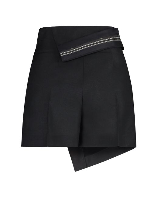 Shorts in lana di Fendi in Black