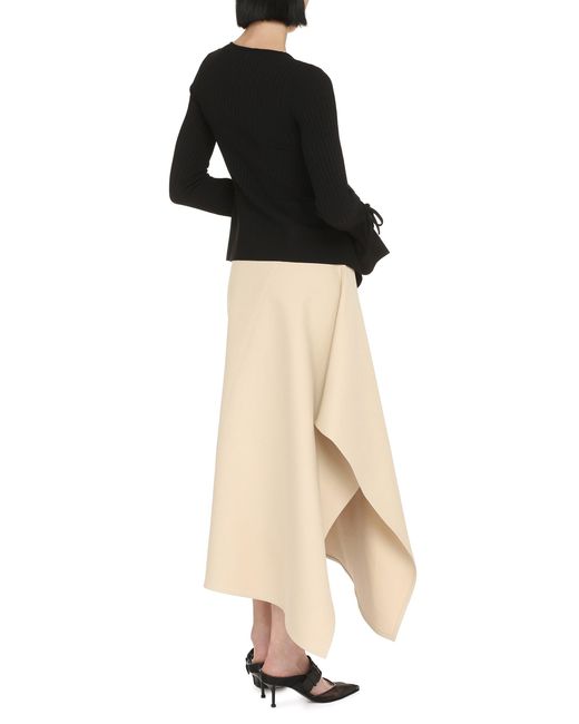 ANDREADAMO Black Long-Sleeve Top