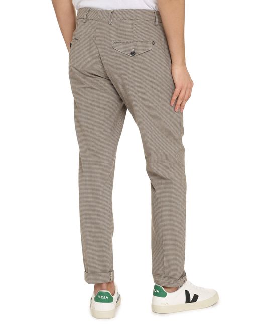 Dondup Gray Joe Prince-of-wales Checked Trousers for men