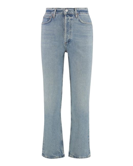 Agolde Blue 90 S Straight Leg Jeans
