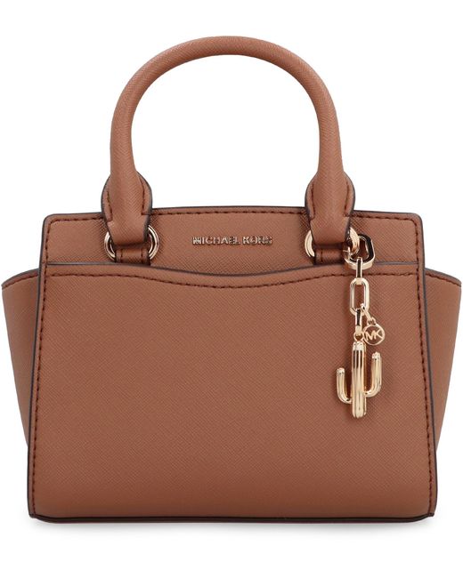 MICHAEL Michael Kors Brown Selma Leather Mini Bag