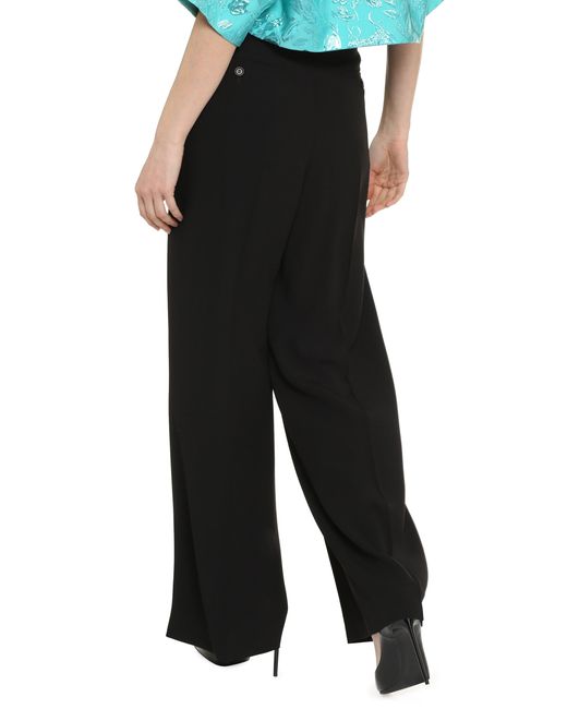 Aspesi Black Straight-Leg Trousers
