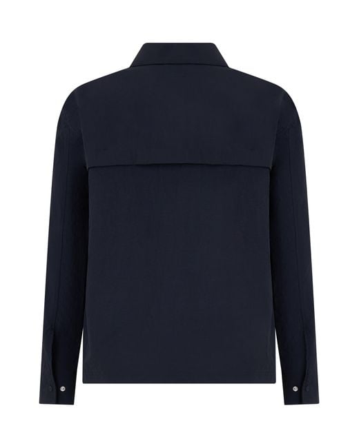Laminar Blue Wind Jacket With Collar for men