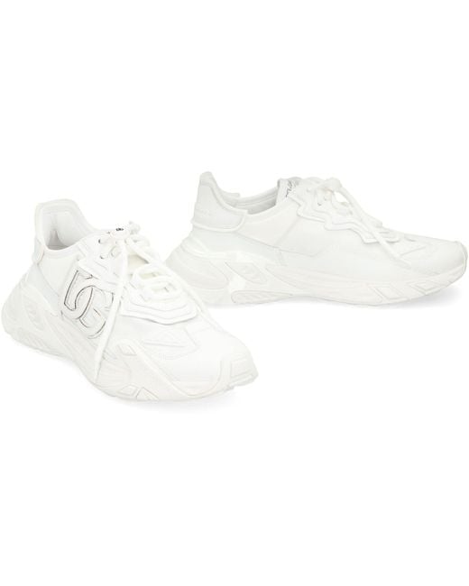 Dolce & Gabbana White Sports Shoes 'Day Faster'
