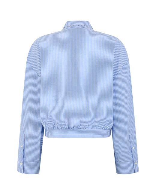 Pinko Blue Cropped Shirt