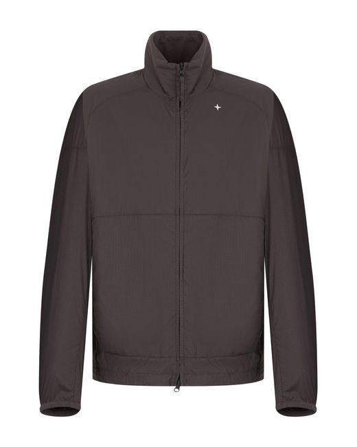 Stone Island Gray Technical Jacket With Zip for men