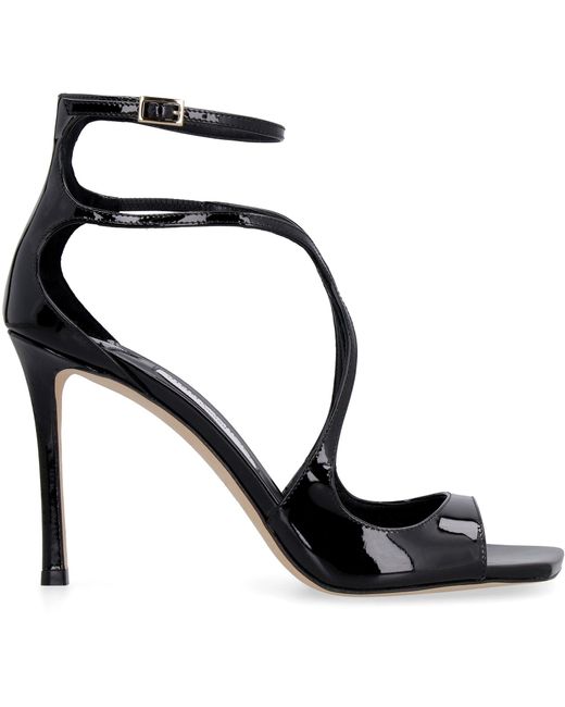 Sandali Azia 95 In Vernice di Jimmy Choo in Black