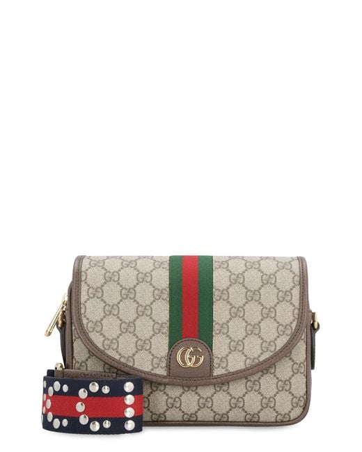 Gucci Gray Ophidia gg Supreme Fabric Shoulder Bag