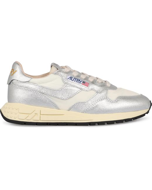 Autry White Reelwind Low-Top Sneakers