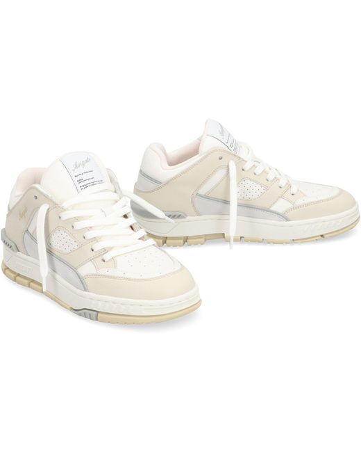 Axel Arigato White Area Lo Leather Low-Top Sneakers