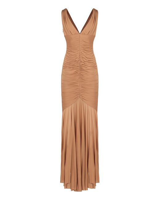 GIUSEPPE DI MORABITO Natural Draped Dress