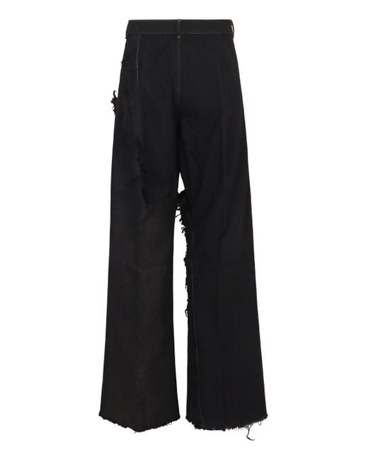 Rick Owens Black Wide-Leg Jeans for men