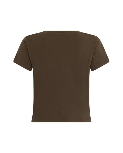 Agolde Brown Short-Sleeve T-Shirt