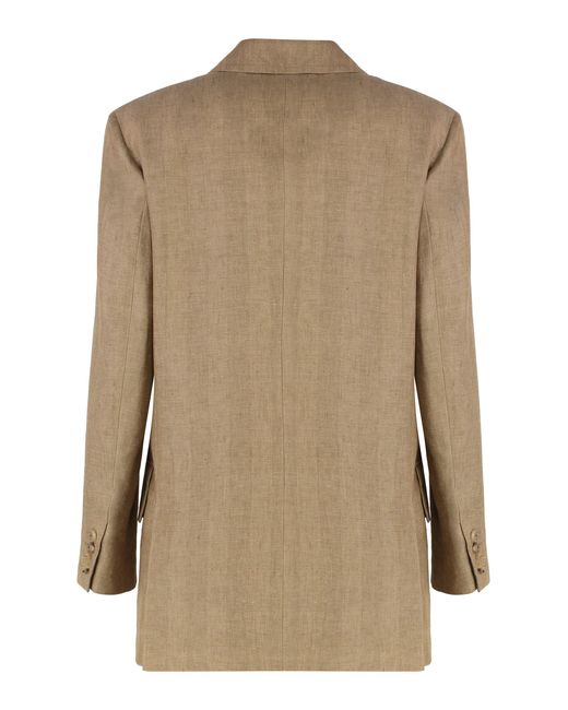 Max Mara Natural Gerla Linen Jacket