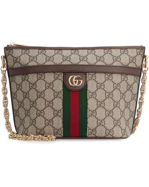 Gucci Gray Ophidia Mini Fabric Shoulder Bag