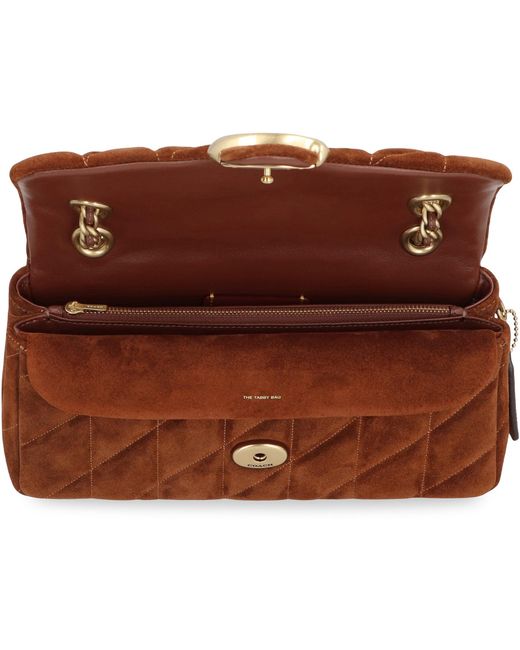 COACH Brown Tabby 26 Quilted Shoulder Bag