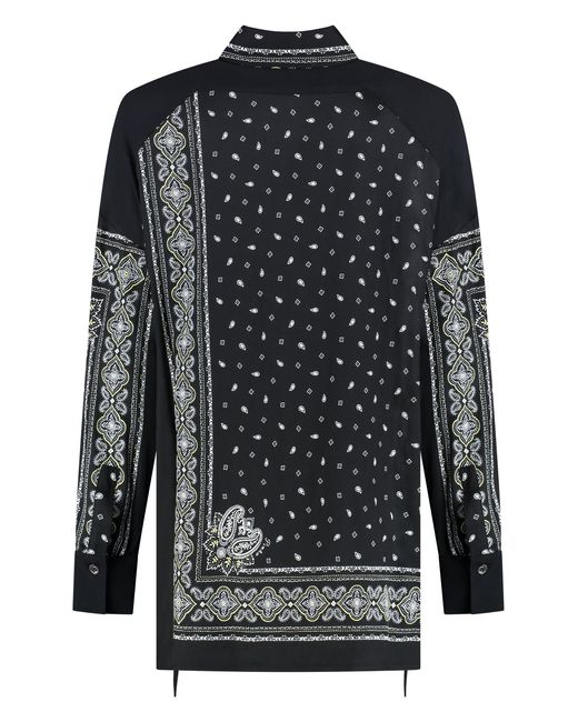 Pinko Black Printed Viscose Shirt