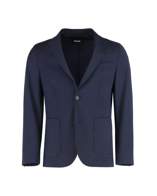 Boss Blue Slim Fit Blazer for men