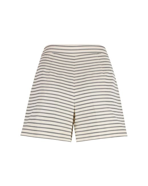 Max Mara Gray Umbro Cotton Bermuda Shorts