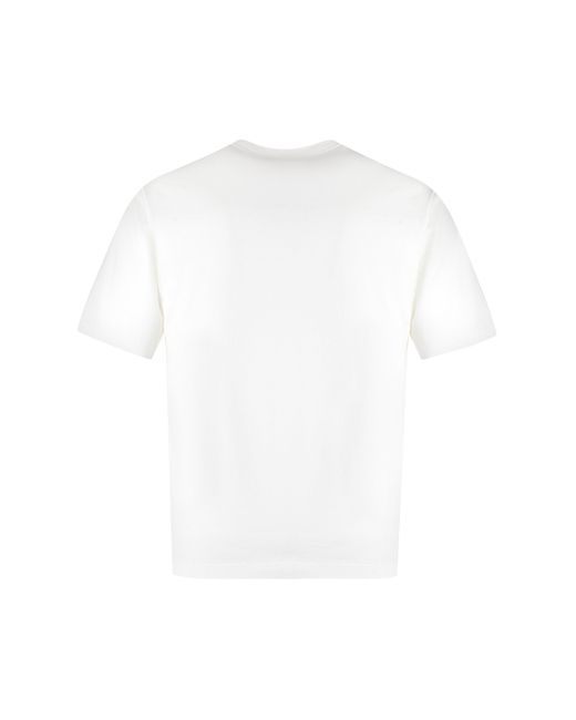 Dolce & Gabbana White Dolce & Gabbana Cotton Crew-Neck T-Shirt for men