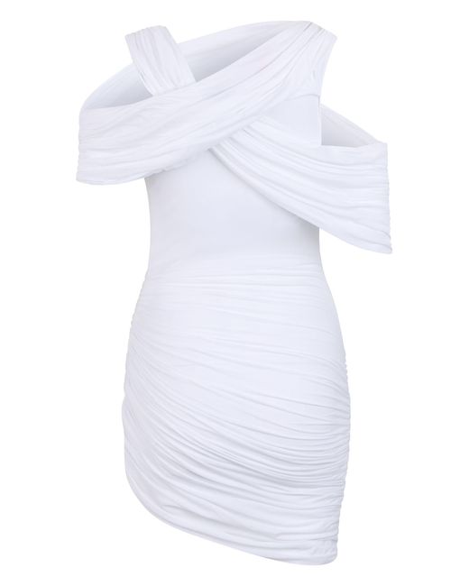 LES FILLES D'EVA White Asymmetrical Short Dress