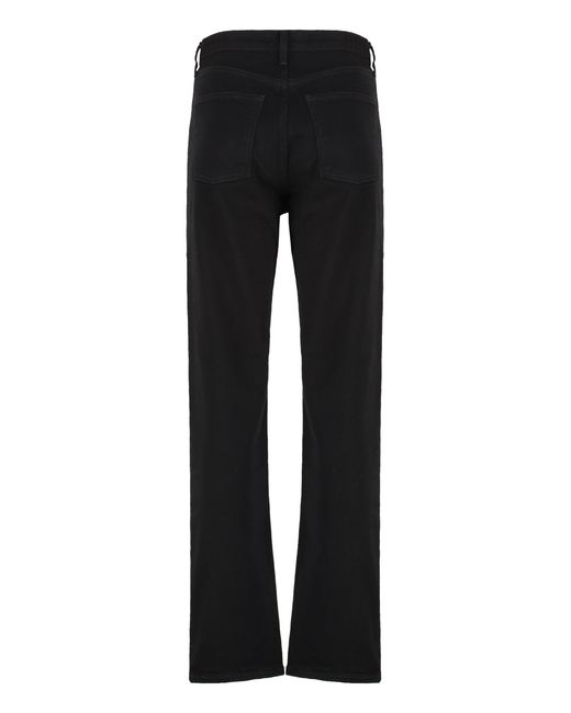 Agolde Black Cinque Tasche A Vita Stretta Jeans