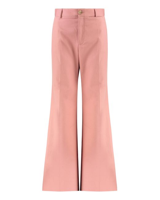 Pantaloni ampi a vita alta di Chloé in Pink